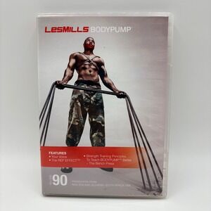 Les Mills BodyPump Release 90 DVD CD Booklet Fitness Workout Program USED Great